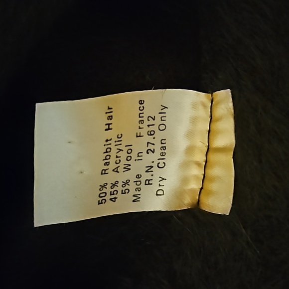 Vintage French Brown Rabbit Fur Bucket Hat - Picture 8 of 9